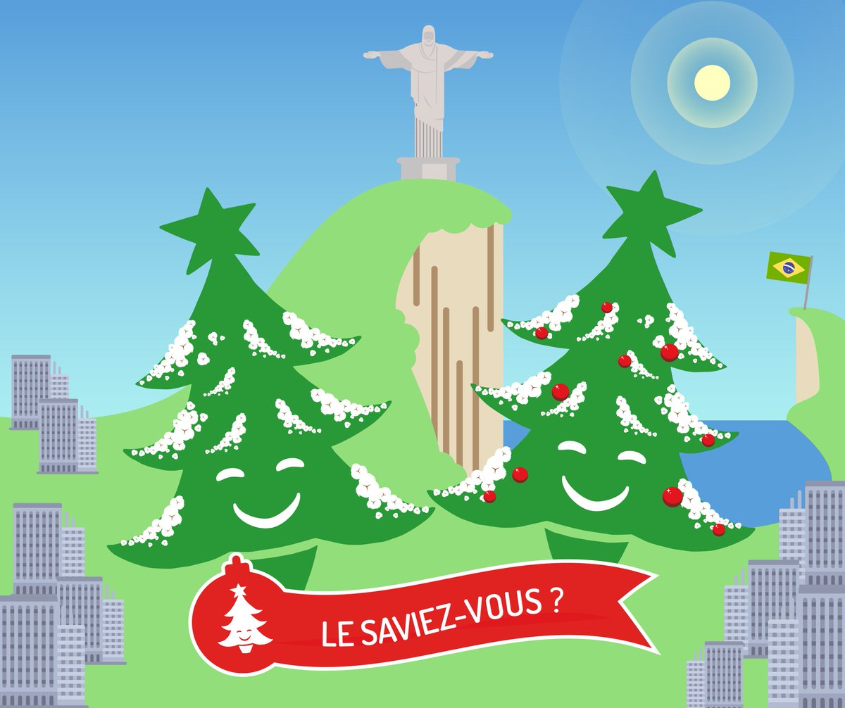 Treezmas's tweet photo. [J-12] #LeSaviezVous au Brésil, il est courant d'utiliser du coton pour décorer son arbre de noël afin de symboliser la neige :) https://t.co/zG9nsLE72y https://t.co/v6xteqpGZQ