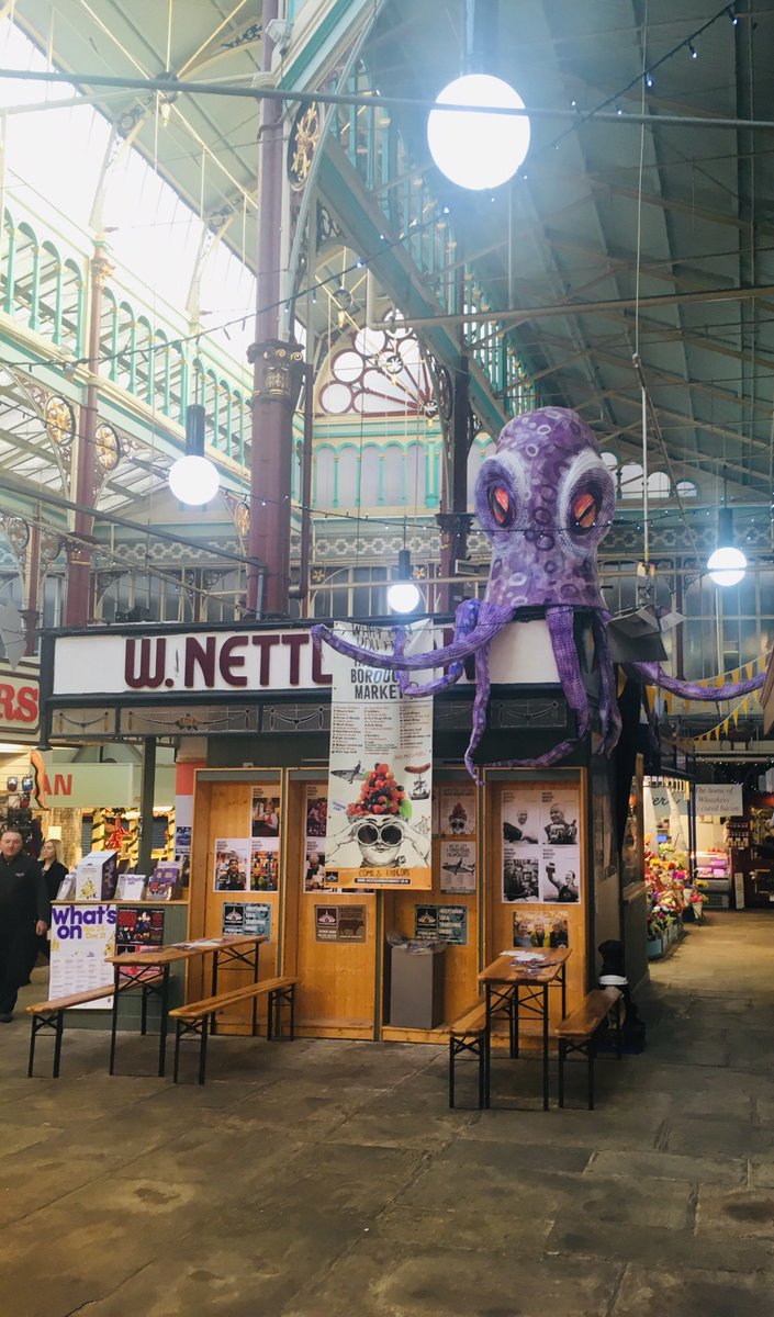 The market’s getting ready for a #SpectacularEvent don’t miss it! #TheHandmadeParade #Lanterns #MagicalMenagerie #HalifaxBoroughMarket