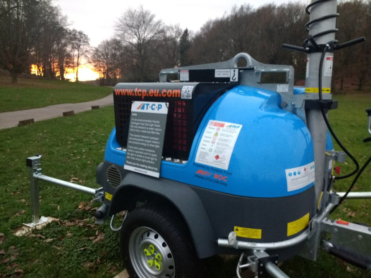 tcpecolite's tweet photo. Our #hydrogen fuel cell light towers developed with @boconline will be welcoming visitors as they arrive for @Painshill #surrey Festive Illuminations event. They are being used to light up the car park &amp; pathway #eventmanagement #FacilitiesManagement #greensolutions https://t.co/vo2rH7W0LR