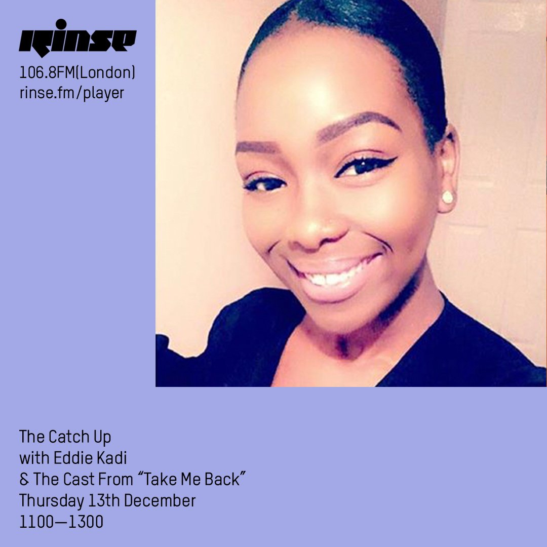 RinseFM's tweet photo. Up next at 11AM it's #TheCatchUp with @EddieKadi &amp; the cast from gospel play 'Take Me Back' @SeleneCJordan &amp; #AbisolaAdegboyega on https://t.co/Q0ed1ktSEG &amp; 106.8FM #RinseFM https://t.co/Xk8h22tyHB