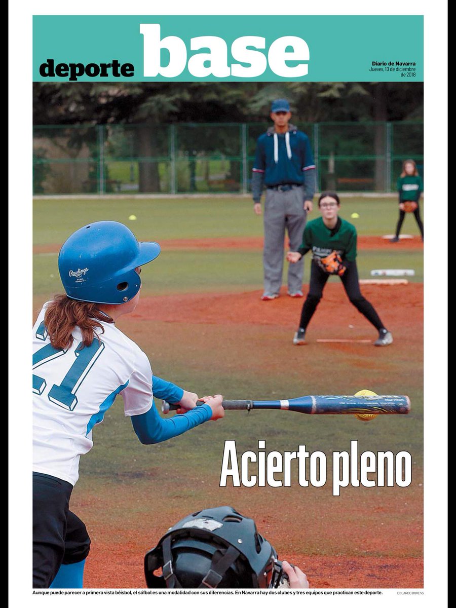NavarraBeisbol's tweet photo. Reportaje incluido hoy en la sección Gigantes del Diario de Navarra https://t.co/xlA4F5g8kP
