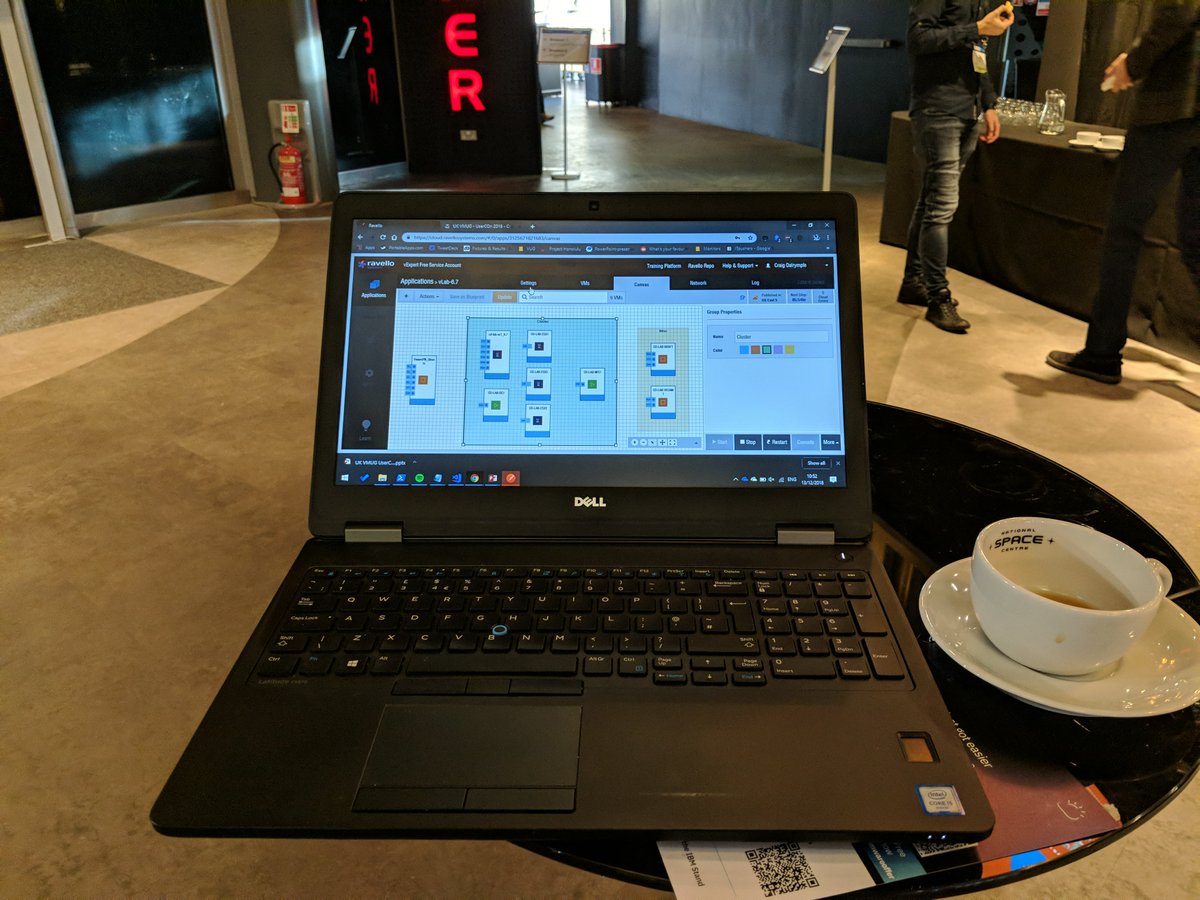 cragdoo's tweet photo. Time to fire up the @ravellosystems lab, for final presentation prep #UKVMUG https://t.co/rJLzyLE5Tf