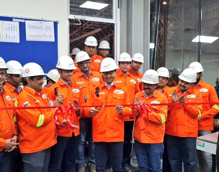 JindalSteel_In's tweet photo. We are delighted to announce the successful Commissioning of Billet Caster 2 at @JSISOman on 12 Dec'18. This caster will feed 100% direct hot charging to rolling mill which will save fuel 0.6 mmbtu/ton in reheating furnace.

Congratulation to the entire TEAM of SMS #JSISOman. https://t.co/BbUqHTN1uI