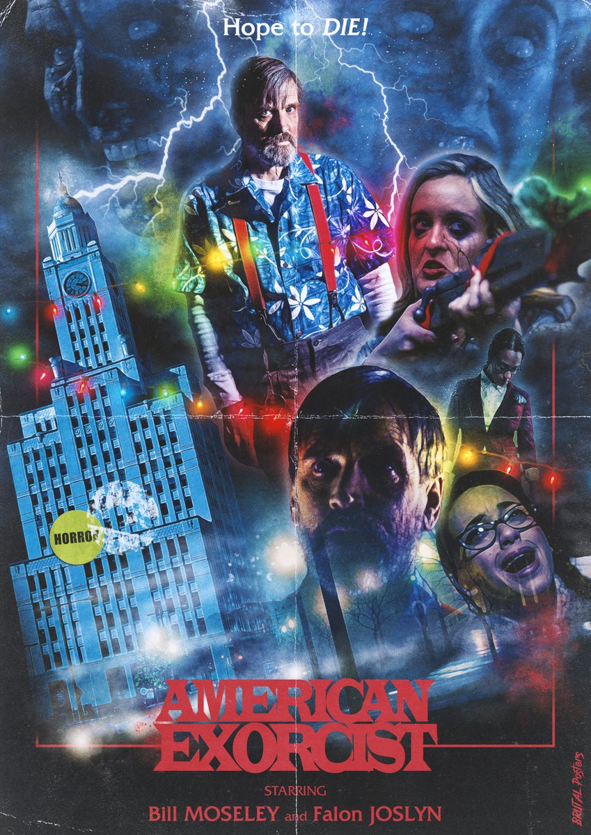 My newest #horror #poster #design, this time it's for the great #BillMoseley's festive horror feature #AmericanExorcist.

Check it out here > AmericanExorcistMovie.com 

brutalposters.myportfolio.com
😊👍