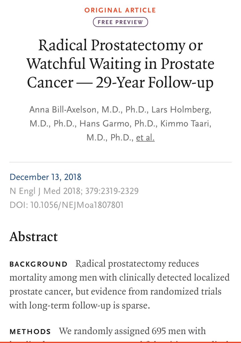 GUO-AEU (@guoaeu) on Twitter photo #ProstateCancer just published in <a href="/NEJM/">NEJM</a> A MUST READ 29 years of follow up! Radical prostatectomy saves lives with NNT at 8;A high Gleason score and the presence of extracapsular extension in the radical prostatectomy specimens were highly predictive of death from #prostatecancer #ProstateCancer just published in <a href="/NEJM/">NEJM</a> A MUST READ 29 years of follow up! Radical prostatectomy saves lives with NNT at 8;A high Gleason score and the presence of extracapsular extension in the radical prostatectomy specimens were highly predictive of death from #prostatecancer