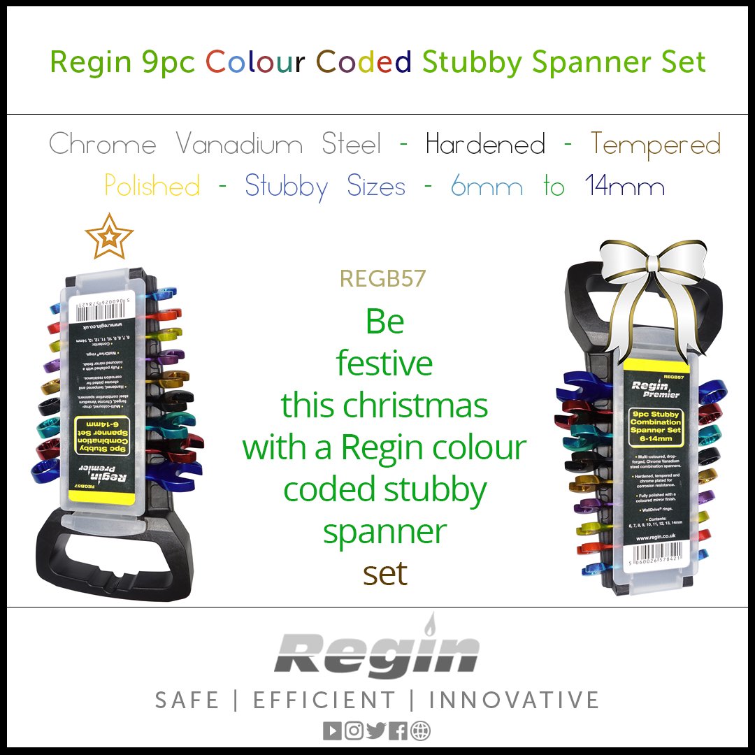 ReginProducts's tweet image. Express your inner Christmas this time of year and all year round, with our colour coded stubby spanner set. 🔧🎄⭐️

#spannerset #colourcoded #stubbyspanners #spannerkit #tools #stockingfiller #reginproducts #toolsofthetrade #xmasgift #giftideas #mangift #womangift #pride