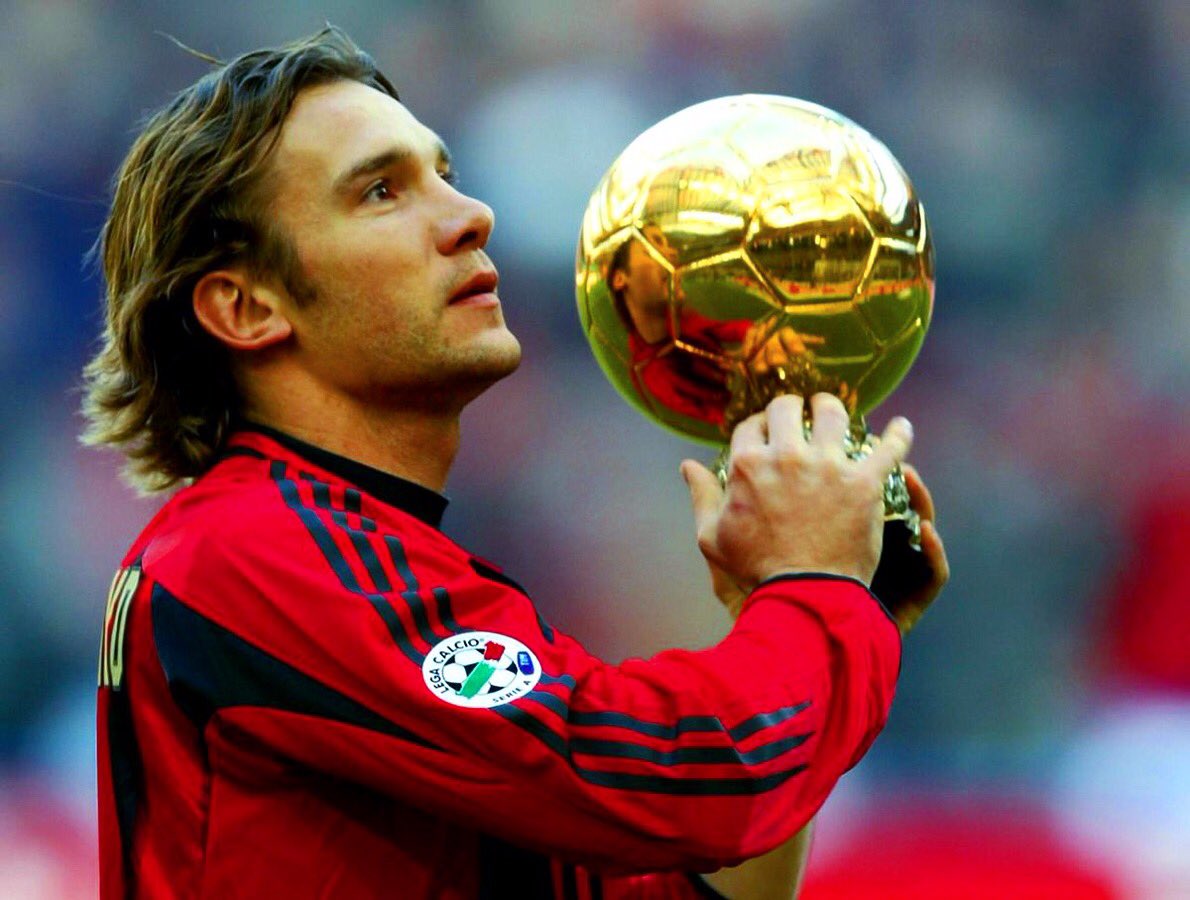 Andriy Shevchenko on Twitter: &quot;14 years ago today ⚽🏆 A great honour to  receive the Ballon d&#39;Or. Thank you @acmilan, @FFUKRAINE, my teammates and  all the fans who helped me to win