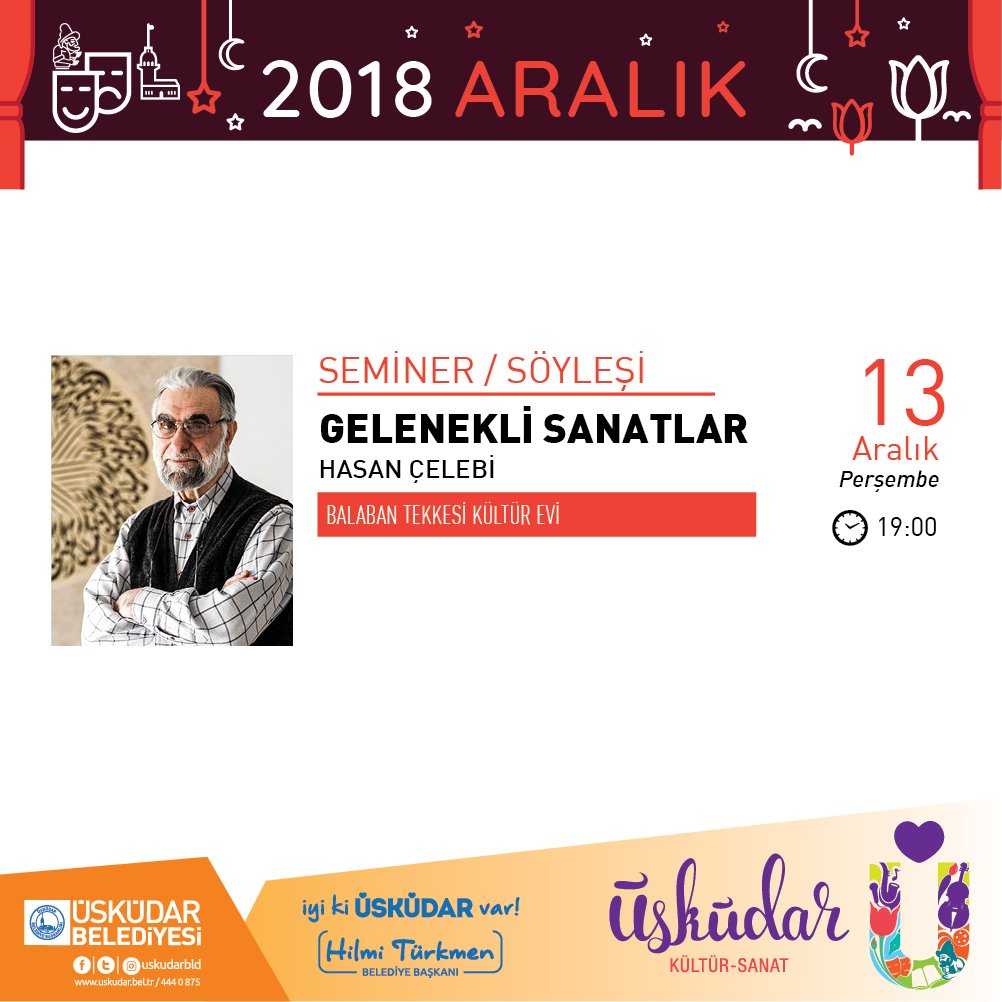 Hasan ÇELEBİ hoca ile Gelenekli Sanatlar sohbetimiz bu akşam saat 19.00'da <a href="/BalabanTekkesi/">BalabanTekkesi</a> 'nde...