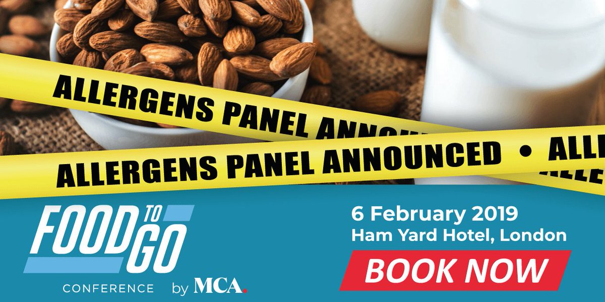 A panel of operators &amp; industry experts will discuss the challenges presented by #allergen labelling requirements and where the public debate around the issue is likely to go next, at MCA's #foodtogo Conference on 6 Feb &gt; book now to secure your place foodtogoconference.co.uk