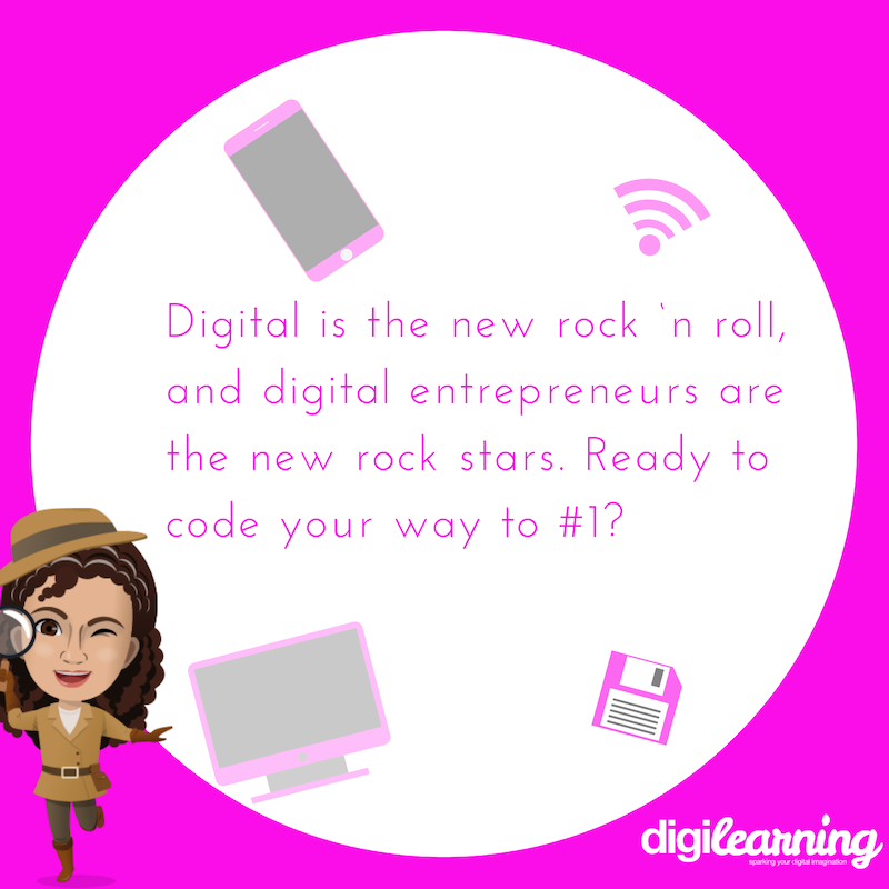 digilearningHQ's tweet photo. Digital is the new rock ‘n’ roll and #digital #entrepreneurs are the new rock #stars. Ready to #code your way to #1

#Digilearning #rockandcode #entrepreneurs #tech #education #coding #hourofcode #learning #girls #javascript #STEM #Girlswhocode https://t.co/SvBZkEXryl
