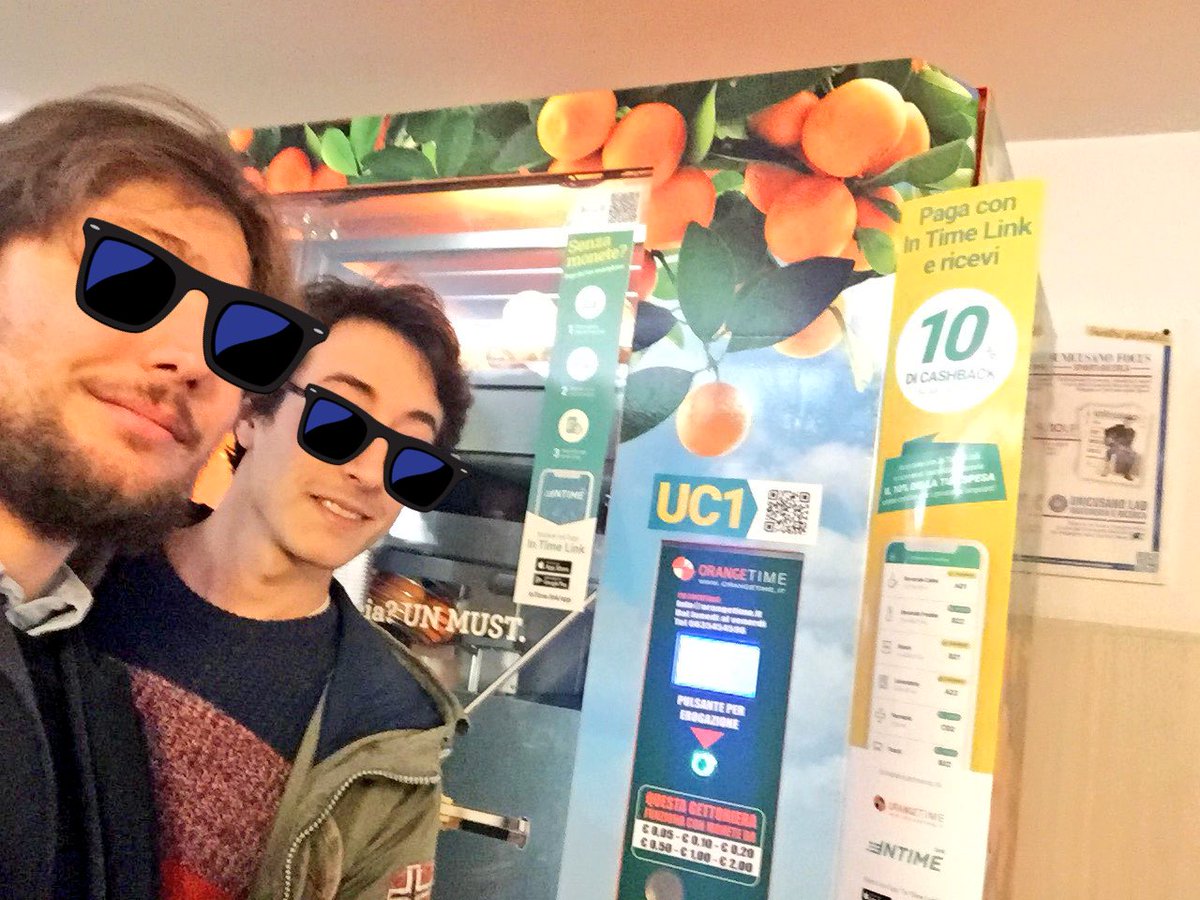 InTimeLink's tweet image. Col #Cashback, ogni spremuta è più dolce🍊 Da oggi anche all’@unicusano, solo con l’app #InTimeLink 📲