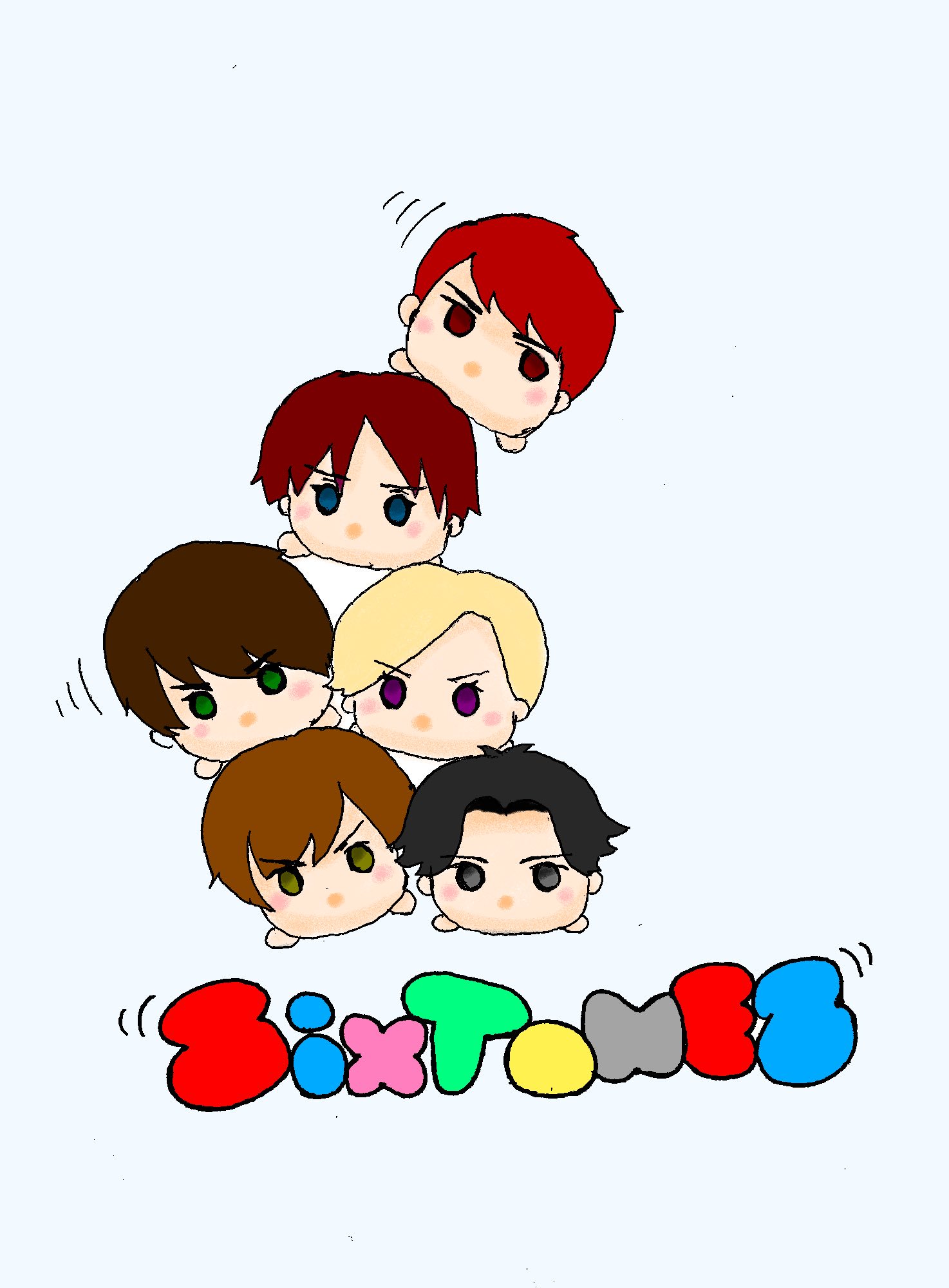 O Xrhsths あーしゃ Sto Twitter Sixtonesがツムツムになったら 末ズが暴れて 落ちかけてるのが個人的こだわり 笑 似顔絵描くときってその人たちの顔をいろんな写真見ながら考えて描くんだけど Sixtonesは髪型頻繁に変わりすぎて困る Sixtones 似顔絵