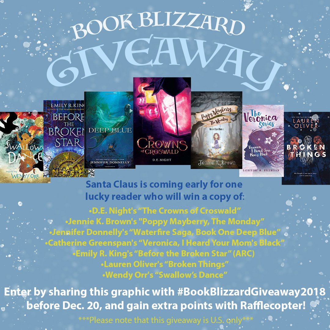 OliverBooks's tweet photo. Teaming up w/6 amazing authors for a book giveaway! Follow me &amp; @authordenight, @jenniekaywrites, @jenwritesbooks, @2sisterswriting, @Emily_R_King, &amp; @wendyorr. Enter by sharing this w/ #BookBlizzardGiveaway2018 (extra points @ Rafflecopter https://t.co/RiyFkm0SaW) https://t.co/bIVZXBKwOi