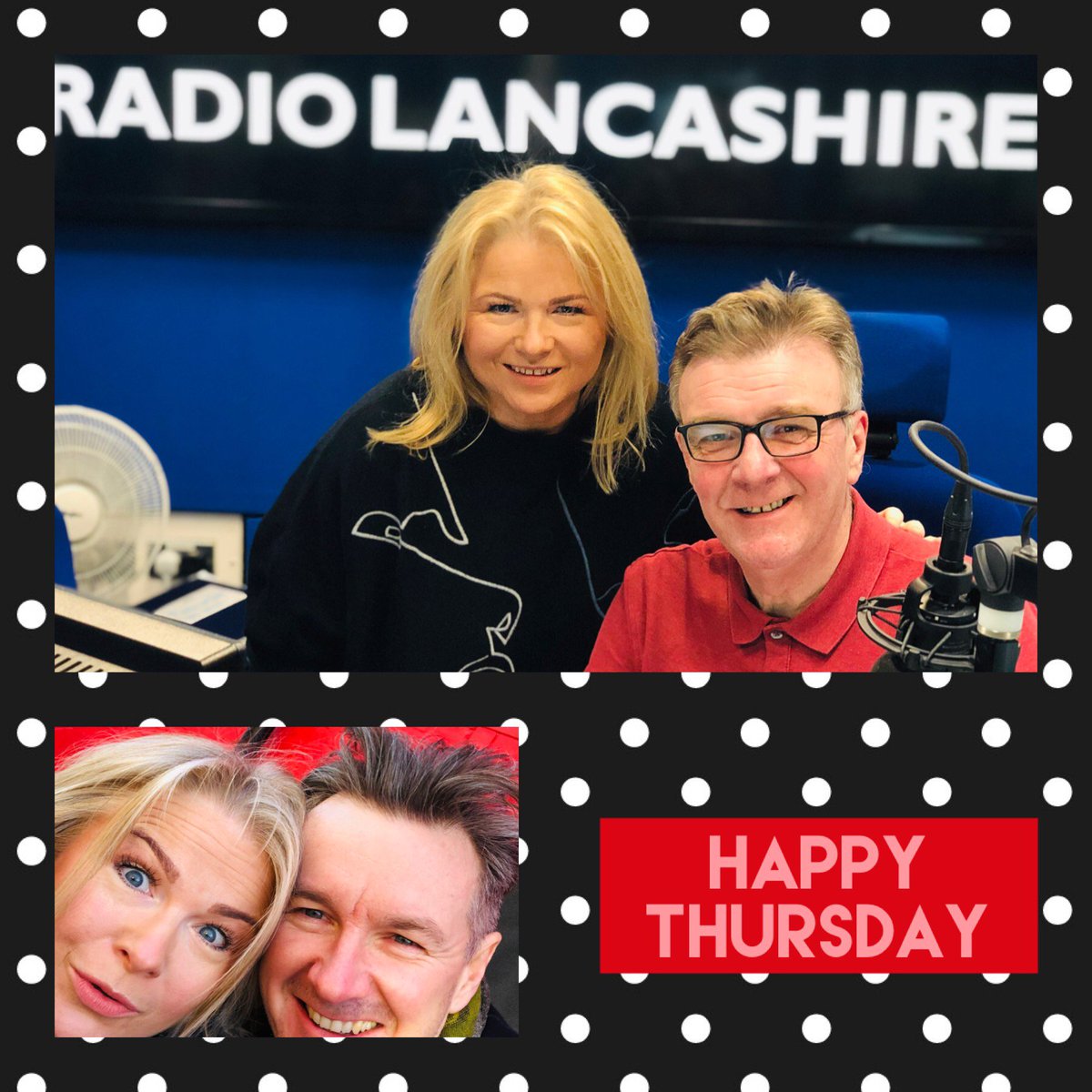 A lovely time in the studio today @BBCLancashire with @Gillylancs and even got to see @superquint! Happy Thursday everyone!