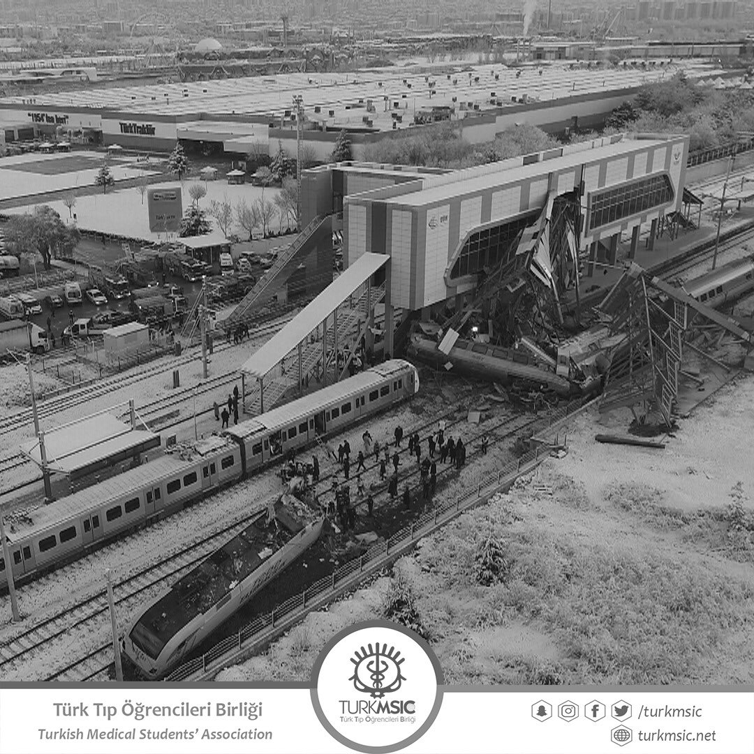 Yüksek Hızlı Tren ile yol kontrolü yapan kılavuz trenin çarpışması sonucu meydana gelen kazada hayatını kaybeden vatandaşlarımıza Allah'tan rahmet, yaralılarımıza acil şifalar diliyoruz.