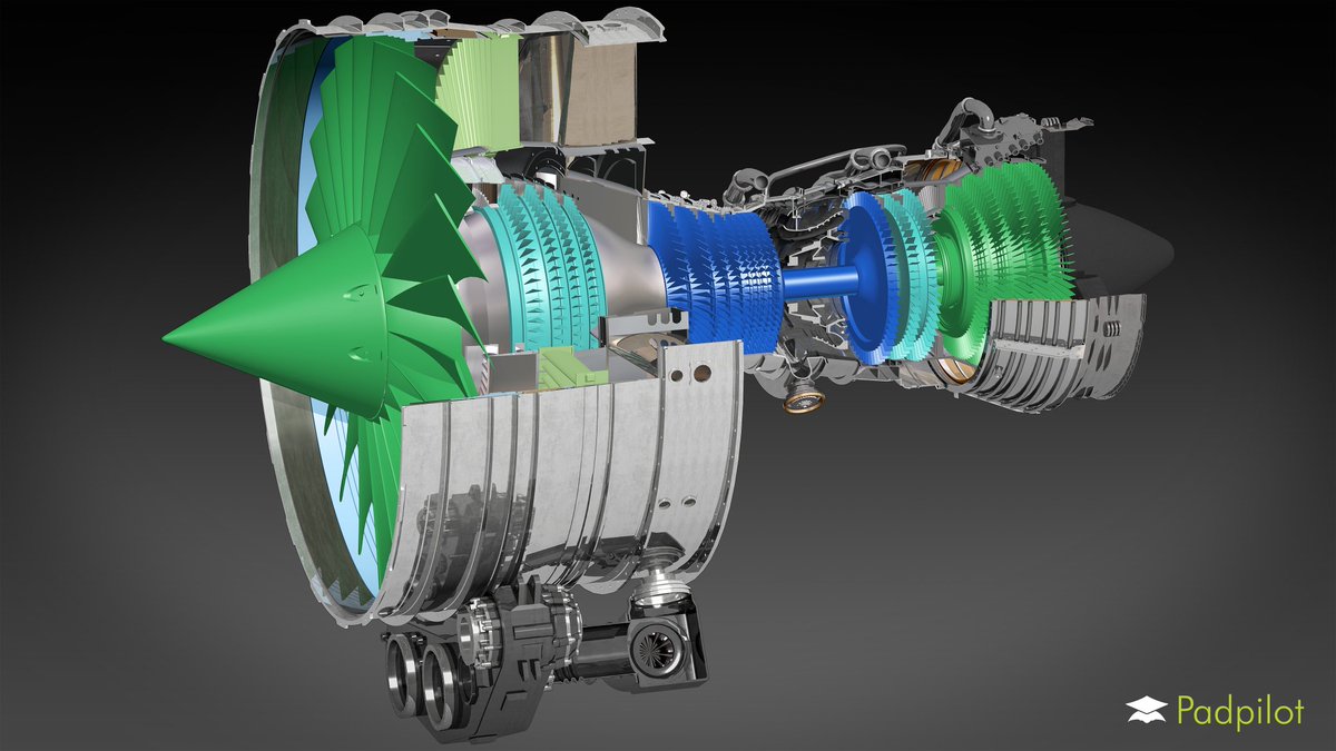 Kane33_Matthew's tweet photo. It's not everyday I'm asked to render a #3D jet engine at 14k resolution! #3dsMax #Padpilot https://t.co/kfJtDwAqg8