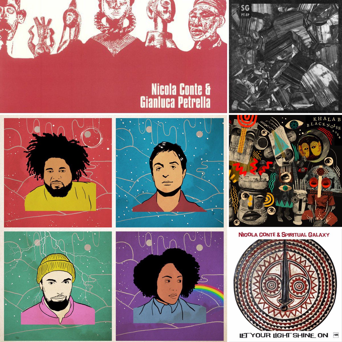 All albums & EPs released in 2018 I was involved in! THX @djkhalab @nicolaconte #gianlucapetrella & #sonarghost 4 including me in ur vision & @AfrikanSciences @alexattias @neonataliemay @emanative @markdeclivelowe @ropeadope for the support on #Aforemention #Remixed