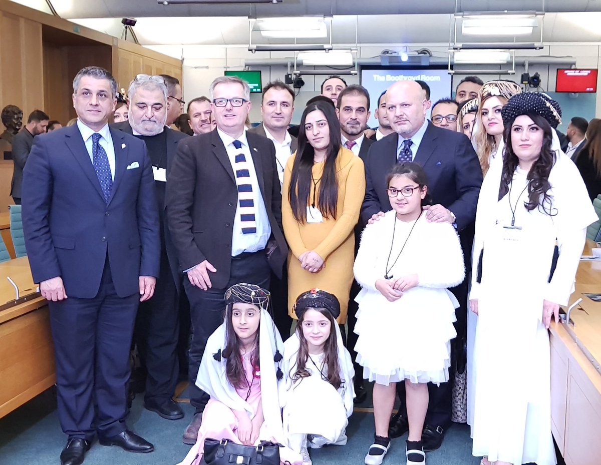 karwanTahir's tweet image. Honoured to address an event in the @HouseofCommons to launch new #APPG for #Yazidis celebrate #RojieEzi, &amp;amp; praise #NobelPeacePrize2018 Laureate #NadiaMurad. 

In good company with @BrendanOHaraSNP, Minister @RobertJenrick, Mr. Karim Khan QC of #UNITAD, @TRF CEO &amp;amp; @YazdaOrg