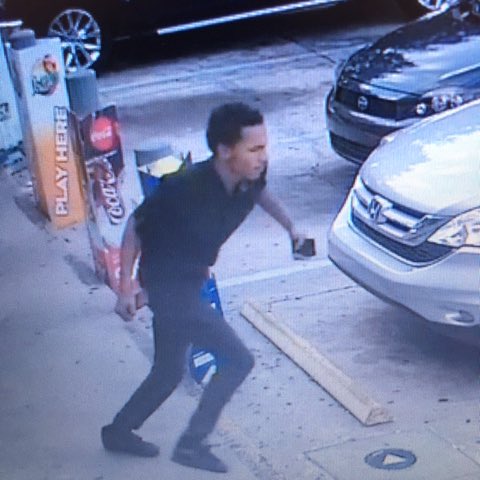 OrlandoPolice's tweet image. Can you ID? On 12/2/18, he battered a woman in her 60s who was holding the door open for him at the Citgo on Pershing Ave, and then stole her wallet! We need to arrest this guy. Recognize him or that car? Call @CrimelineFL 800-423-TIPS