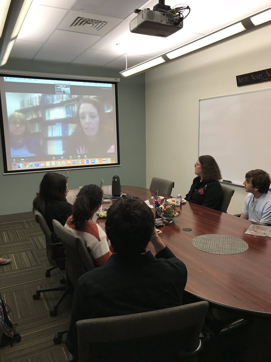 AIMSchool's tweet photo. @AIMSchool Upper Schoolers learning about student research opportunities with AIM’s new #IGNITEcenter research project with @haskinslabs as part of the Haskins Global L2 (Language & Literacy) Innovation Hub. @AIMtoLearn @nicolelandi #steam #science #literacy #labschool https://t.co/Lqt21PElZY