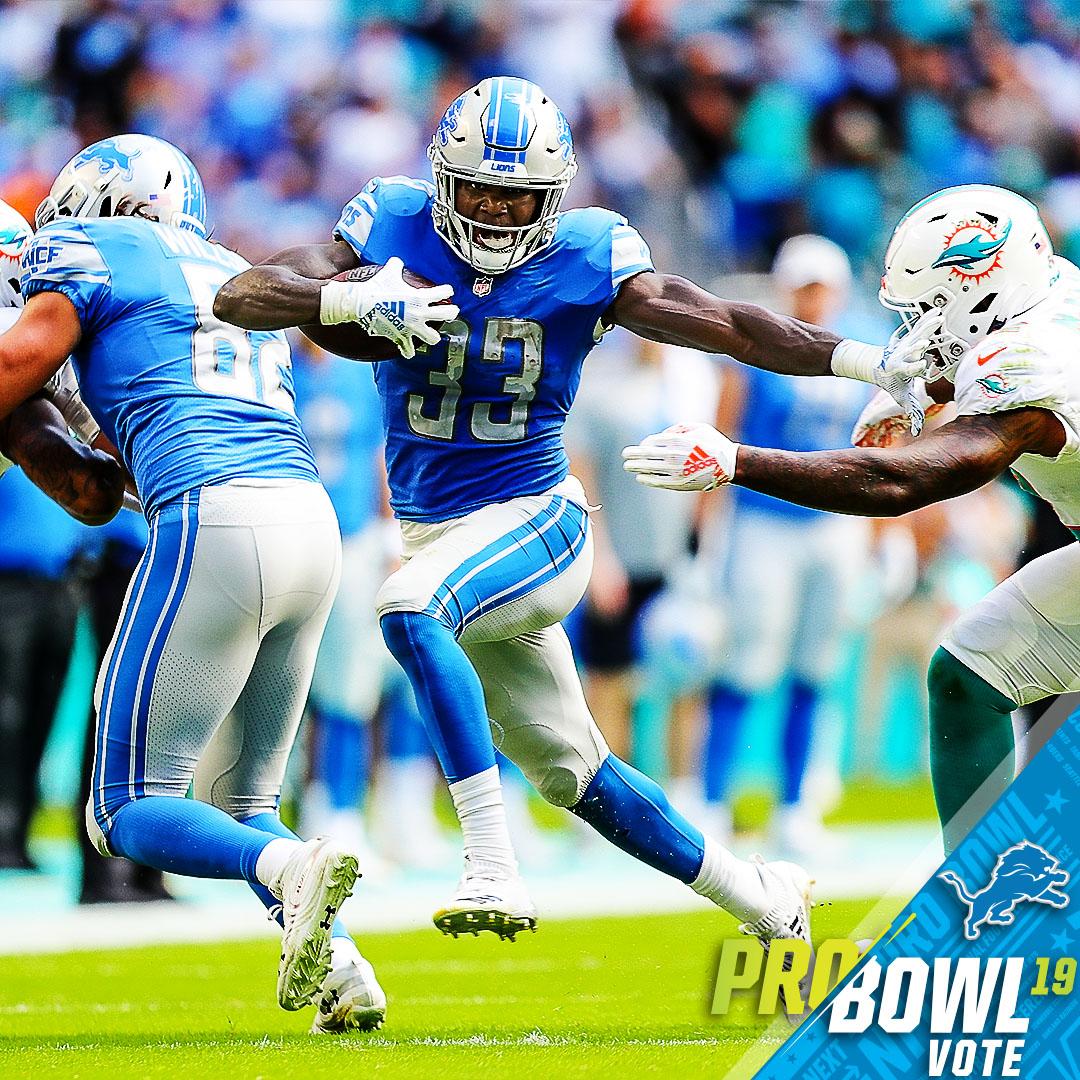 .@AyeyoKEJO leads the #Lions with 641 rushing yards this season, Johnson is averaging 5.4 yards per carry this season which ranks fifth among all RBs with at least 100 carries #ProBowlVote