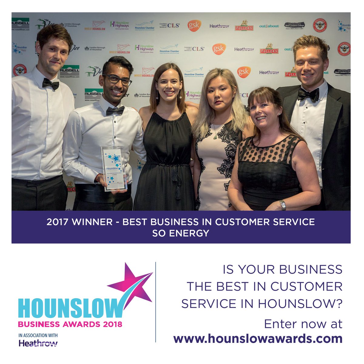 HounslowAwards's tweet photo. Is your Business the Best in the Borough of Hounslow? 7 days left to enter! Closing date 20th Dec #awards #winners #sponsors @HounslowChamber @LBofHounslow @HeathrowAirport @reedcouk @RussellFinex @octink @BrentfordFC @InvestHounslow #thevet #CLS
 https://t.co/Z0vAn6RDVt https://t.co/ReySFZDTlz