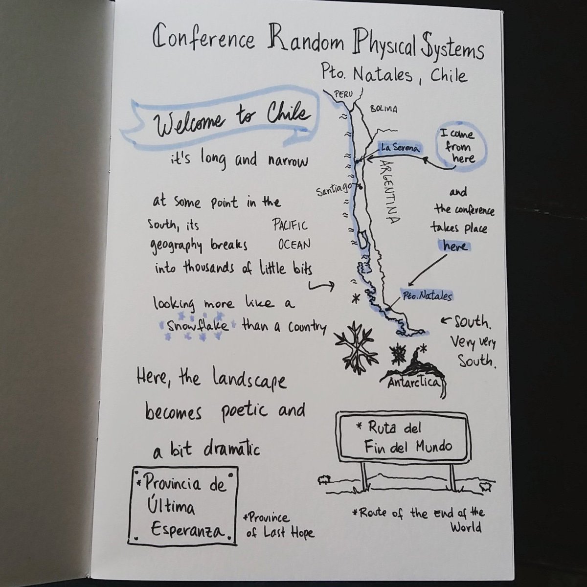Coni777's tweet image. At a maths conference in #patagonia Chile. #maths #mathsconference #pontificiauniversidadcatolicadechile #puertonatales #chile