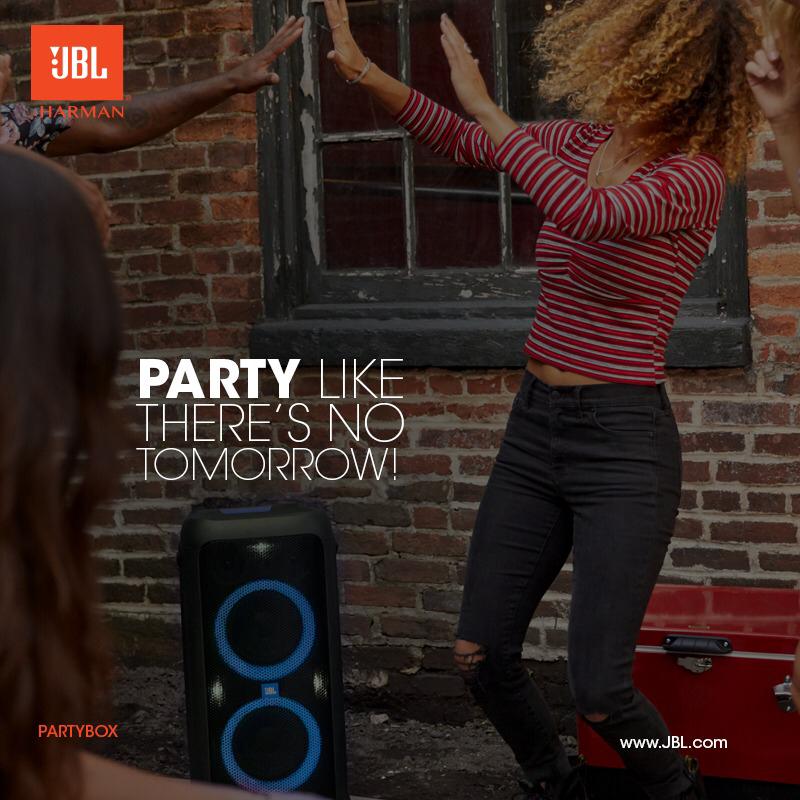 JBLSoundIn's tweet photo. The #PartyBox is here to take your party to the next level with #JBLSignatureSound. Plug in your mic or guitar and take the stage or wirelessly stream high-quality sound from your smartphone. Get it at https://t.co/2rwMkJFs0J 
#JBL #WhereYourMusicsAt #HighOnMusic #DareToListen https://t.co/YkeGGsYctW
