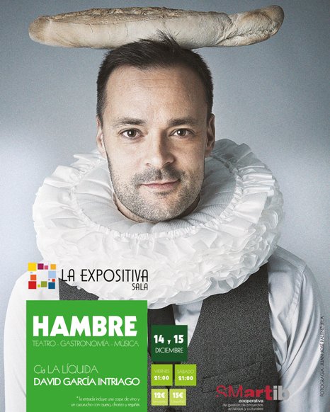 [#Teatro] ¡HAMBRE! #Música, #teatro y #gastronomía para llenar espíritus, estómagos y conciencias. Un maravilloso viaje cargado de #humor y #risas.
🗓 Sábado 15 de Diciembre
🕘 A las 21.00h
🎟 Entradas: 12€ Anticipada / 15€ Taquilla 👉bit.ly/2NmTj8z