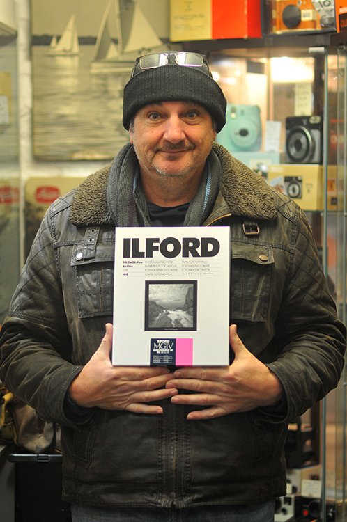 Hey <a href="/oscc_plym/">Old School Camera Club Plymouth</a> look what @Grumpyfck just collected from the shop. #Ilford #believeinfilm #filmphotography #pinhole #oldschoolcameraclub #plymouth