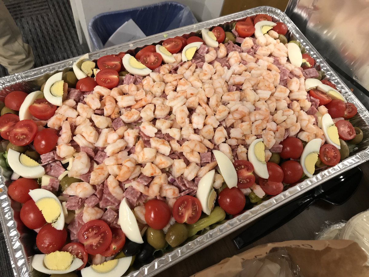 ScottWykoffWBAL's tweet photo. It really is the most wonderful time of the year with the arrival this morning at @wbalradio of @rbc #DyerKronebergerGroup #BrianKroneberger holiday newsroom feast from legendary #Sabatinos in Baltimore’s #LittleItaly #Krony https://t.co/c2PDks6iiA