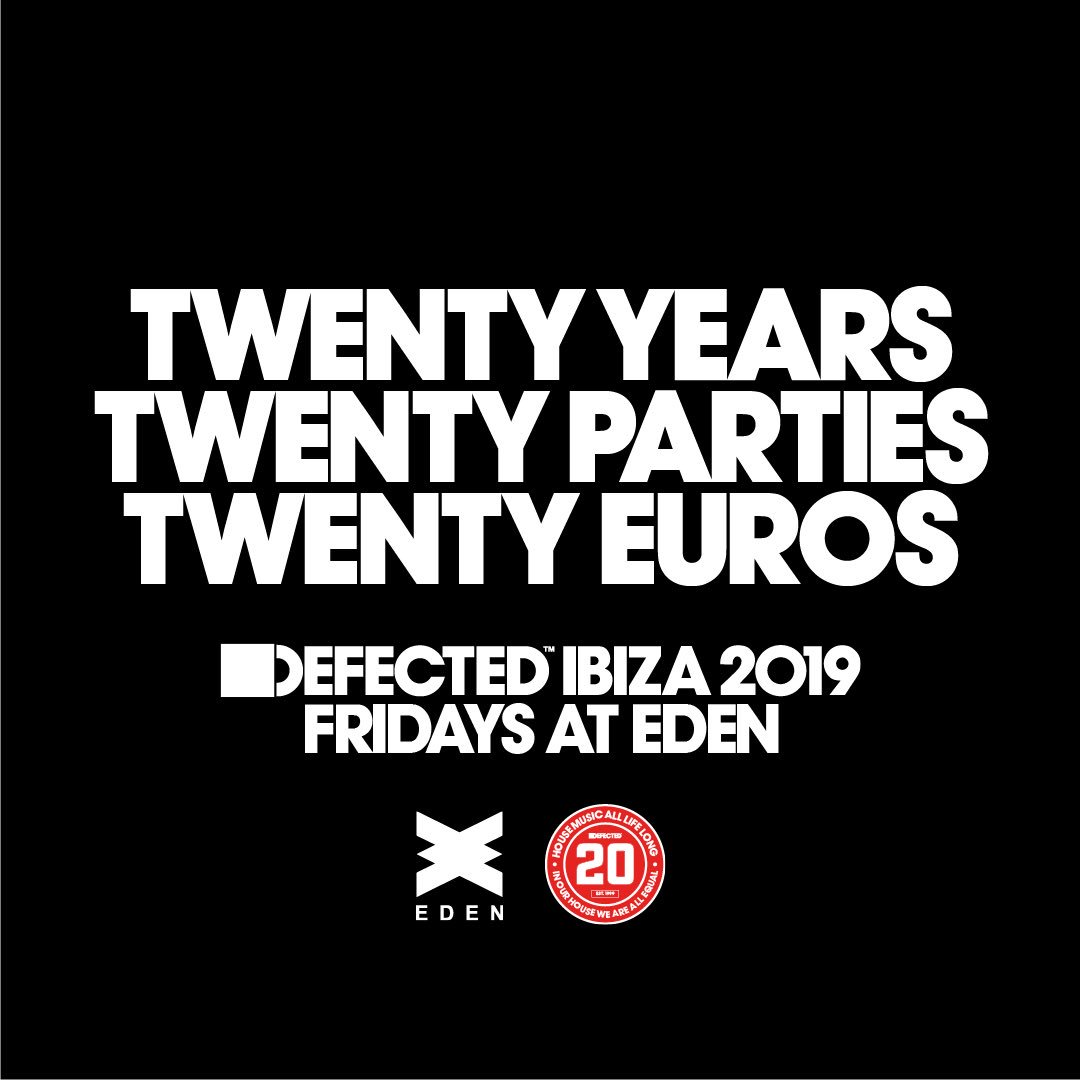 Boom, this may come as a surprise to shake this up a bit <a href="/DefectedRecords/">Defected Records</a> Fridays in Eden #ibiza #defected #change