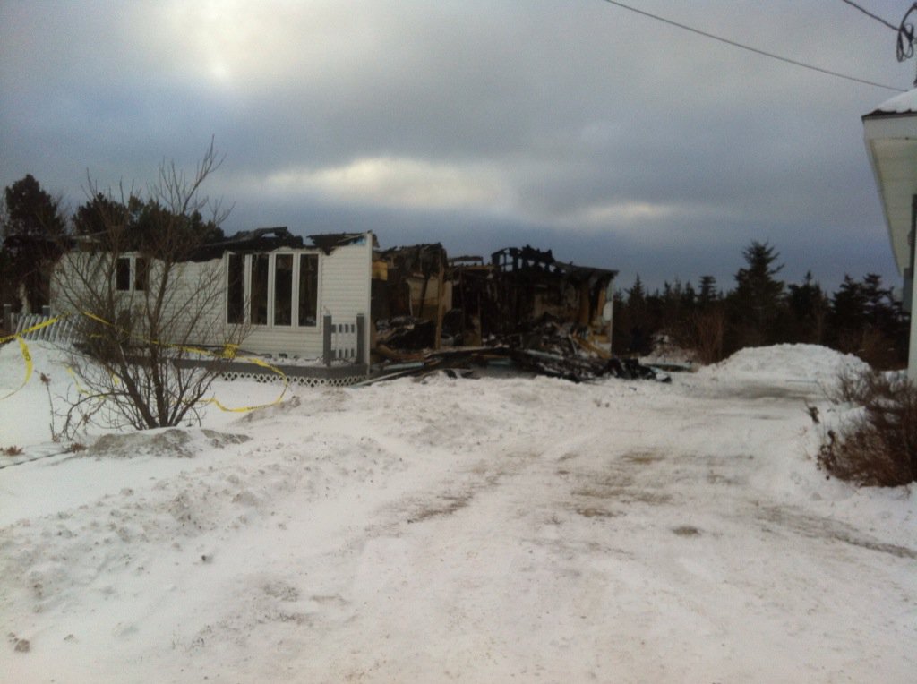 #StarNL house completely destroyed in overnight fire on Main Street in Port au Port East.