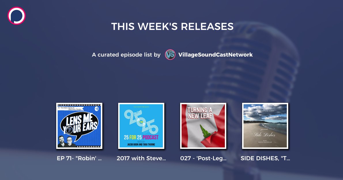 What a podcast whirlwind we've had this past week! <a href="/VSoundcast/">VillageSoundCast</a> released four new podcast episodes last week alone. We've put together a handy-dandy playlist sampler for you, so that all of your local faves are in one place 🙌 🎧 >>>podchaser.com/lists/RECENT-R…

#listenlocal