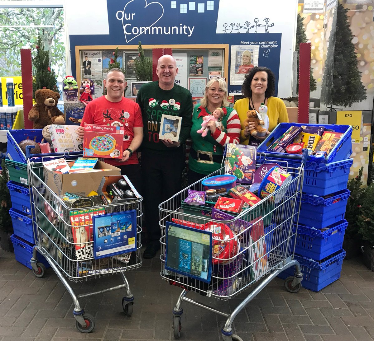 Thank you to <a href="/Tesco/">Tesco</a> and everyone who donated gifts to give to our patients <a href="/WestSuffolkNHS/">West Suffolk NHS FT 🏳️‍🌈</a> this Christmas #charity #Suffolk #Christmas