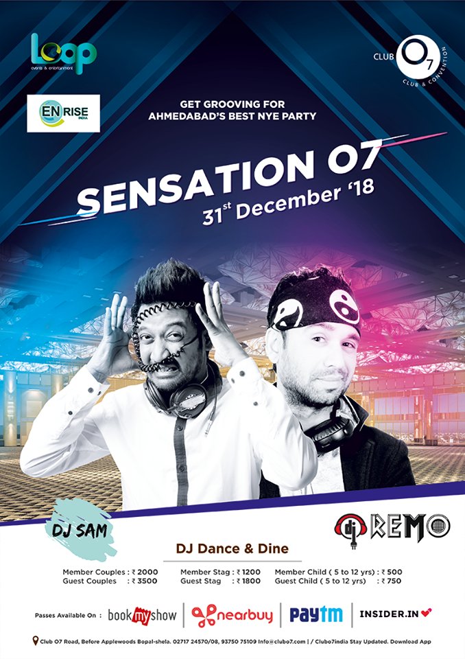 ClubO7India's tweet photo. Get ready for #SensationO7!

#Clubo7 #NYEParty #BestClubInAhmedabad #ClubInAhmedabad #Masti #Fun #Happy #Clubbing https://t.co/ScuFZa03Lf