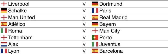 TwoRedGringos's tweet image. Here’s the results of the #2RG #UCL Knockout Draw simulation

Obviously the most UEFA thing ever with LFC and Dortmund the first teams out. 

What are your thoughts if this was the draw, Reds?