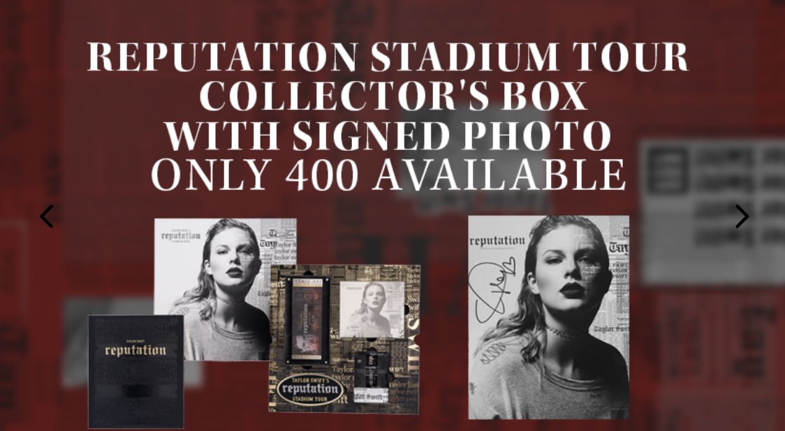 New items in the online store to celebrate Taylor's birthday