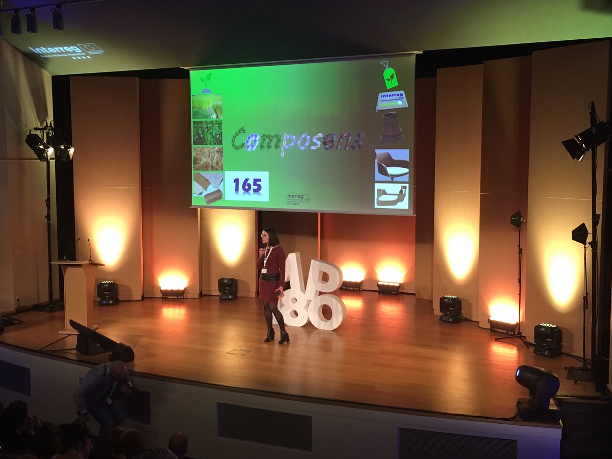 InterregFWVL's tweet photo. Marie De Meyer nous parle de son projet #COMPOSENS « composites et sensoriels » => rechercher de nouveaux composites, fibres qui répondent à des demandes de l’industrie @ValbiomAsbl @EUinmyRegion @WBI_tweet https://t.co/DVq7EHUhD0