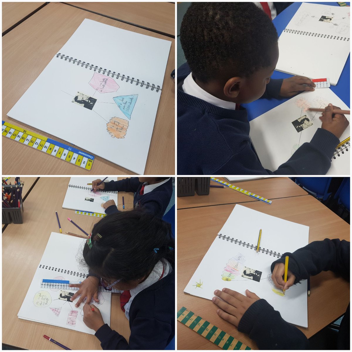 C2Pleasant's tweet photo. Thinking of some Paul Klee facts this afternoon 💭 #pleasantstartists @PleasantStPrim https://t.co/Z2usQXW1Uc
