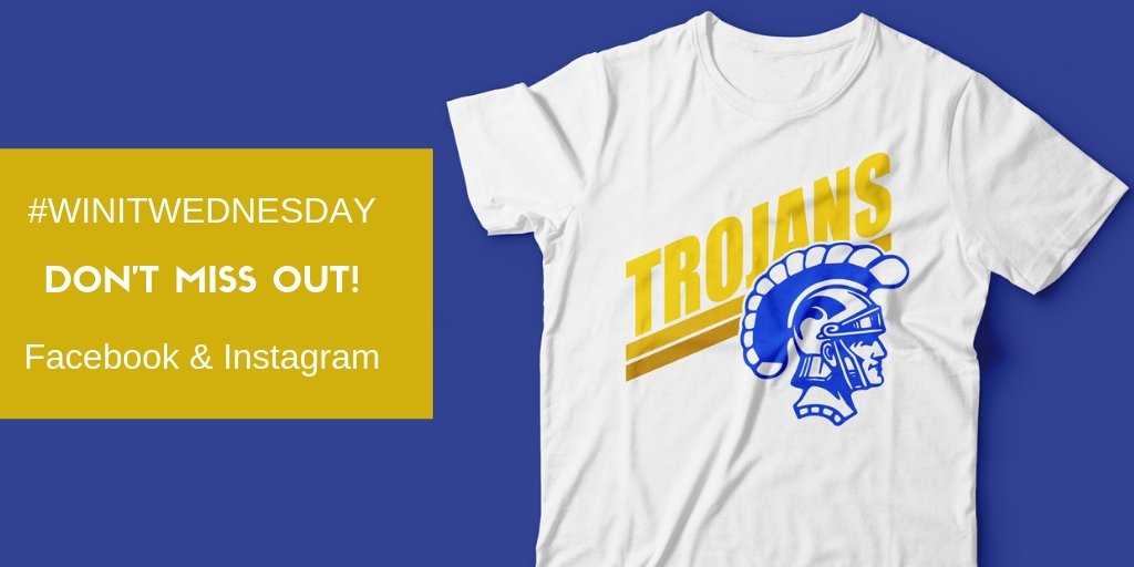 FHSTrojanGear's tweet image. You still have time to enter to win this trendy shirt featured below! Visit our page to enter to win!

The 2️⃣ winners will be chosen on the 28th (one from Facebook &amp;amp; one from Instagram)! Be entered twice by visiting our Instagram page 😉
#WinItWednesday #TrojanTrue #TshirtConest