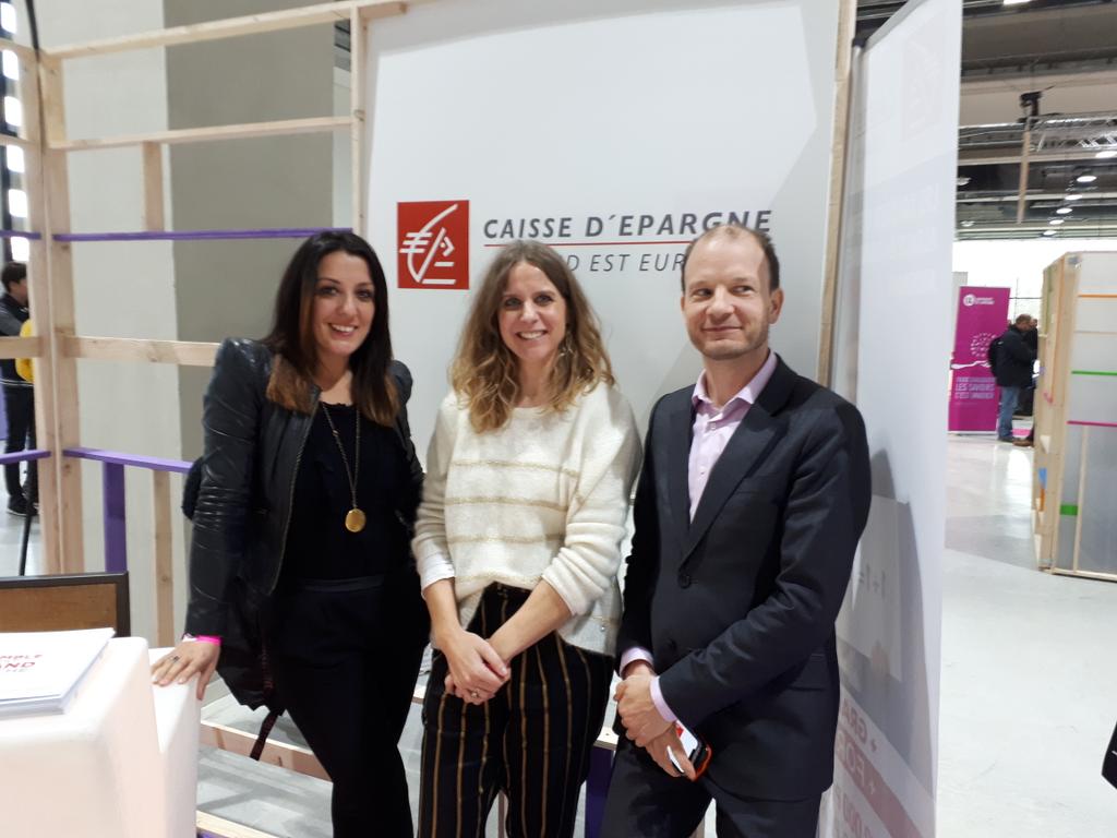 audrey_wendling's tweet photo. Venez sur notre stand @CaissEpargneGEE pour rencontrer @DidierAltide @audrey_wendling et Coralie Dreyer #osez18 https://t.co/GOmHbOX2IR