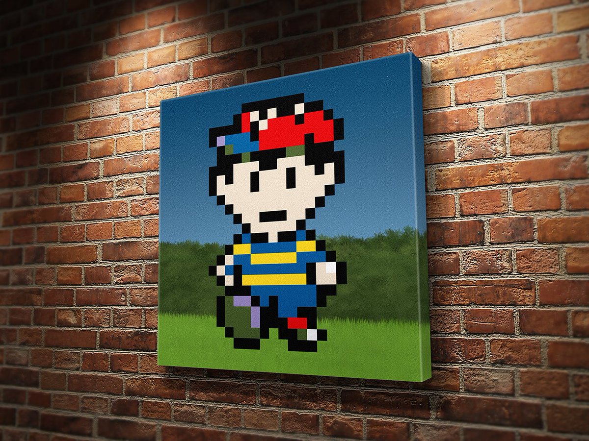 PalmersPixels's tweet image. On the fourth day of Christmas my true love gave to me: wild adventures with my posse of friends!! For today only, our Earthbound and Pikman Canvas Prints are 15% off with free shipping at palmerspixels.com &amp;amp; 
etsy.com/shop/palmerspi…! #retrogaming #gamersunite #pixelart