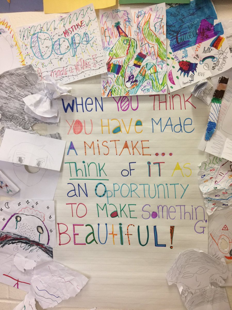 Thank you <a href="/jfantinato/">Jules Fantinato 🐶 🐶 🐱</a> for reminding us that #mistakeshelpyougrow #beatifuloops