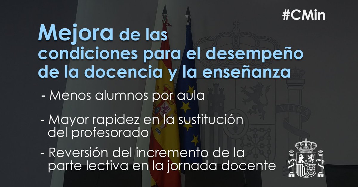 sanchezcastejon's tweet photo. El Congreso ha aprobado hoy el proyecto de ley, presentado por este #Gobierno, cuyo objetivo es revertir lo peor de los recortes educativos de los últimos años. Avanzamos en una #educación de calidad y por mejorar las condiciones de profesores y alumnos.
https://t.co/7PSBWDjNZI https://t.co/55W5ggeUSW