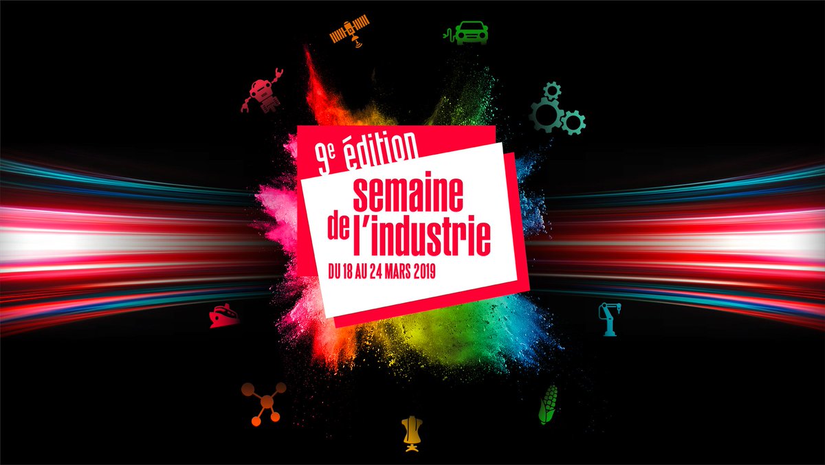 DGEntreprises's tweet photo. 📃 [Communiqué de presse]

La 9e édition de la Semaine de l'industrie se tiendra du 18 au 24 mars 2019, sur le thème de "La French Fab en mouvement" 🏭

🗓️ Labellisez vos événements avant le lundi 11 mars 2019 👉 https://t.co/brc4GeG0W2

#SemaineIndustrie https://t.co/xvXatPTvQm