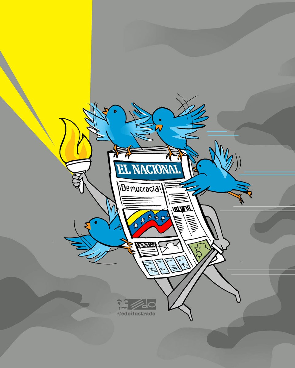 EdoSanabria's tweet photo. El Nacional deja de circular por falta de papel. Es un parénteis. Mientras vuelve la democracia. El buen periodismo seguirá iluminando en la trinchera que sea. @ElNacionalWeb https://t.co/ygQqigabIh