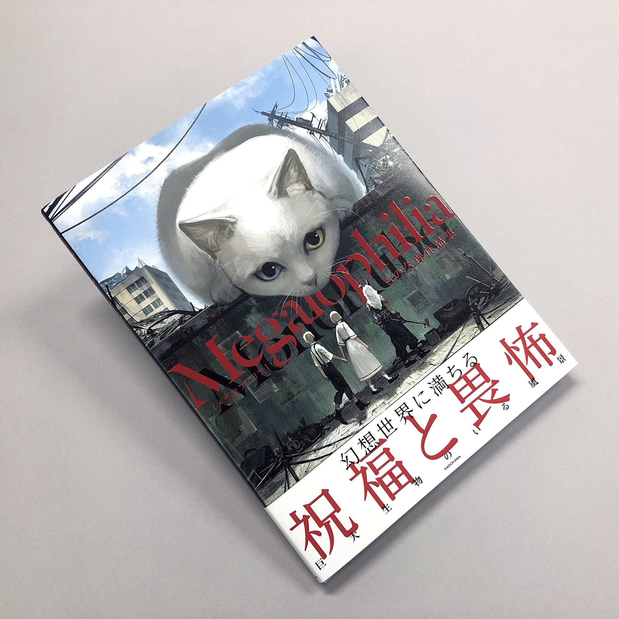 有馬トモユキ イラストレーター もの久保さんの画集 Megalophilia を千春ちゃん Cube10 と一緒にデザインさせていただきました 気ままで巨大な動物たちに 生命の赤を乗せました 担当さまの熱意とともに とても勉強になる一冊でした どうぞよろしく