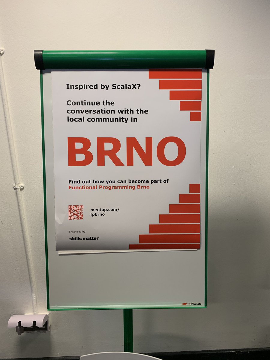 petr_zapletal's tweet image. So happy to see this at @scalaexchange . #brno rocks! #ScalaX #FunctionalProgramming #Scala