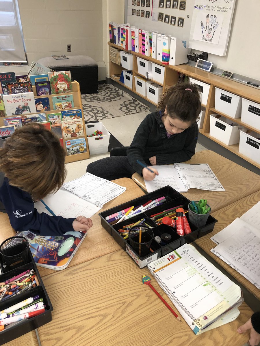 Revising our elf stories with a partner! Sometimes our friends have the greatest ideas for us!
